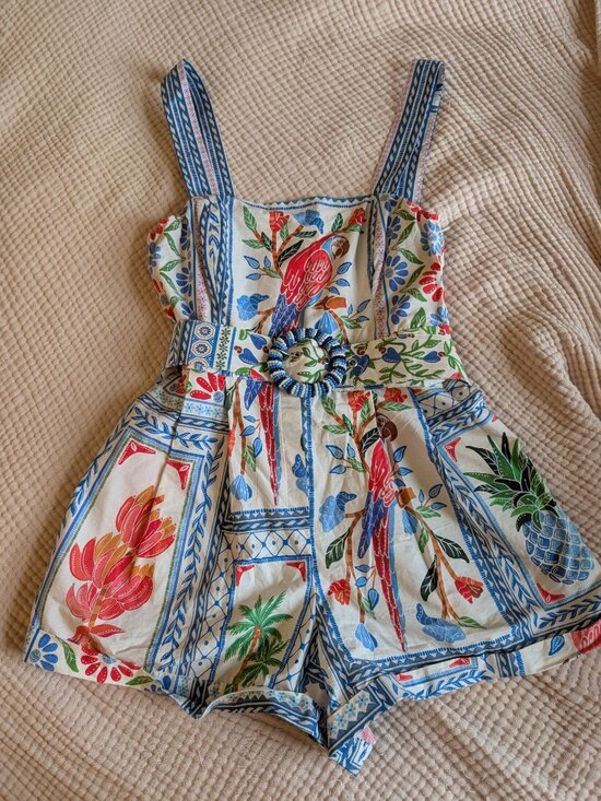 FARM Rio Pants - Farm Rio tropical print romper | size S